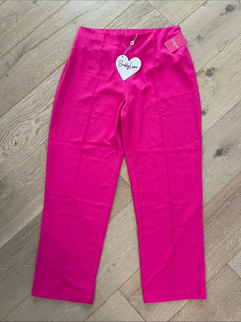 Buddy Love Bright Hot Pink Pull-On Pants Size Large
